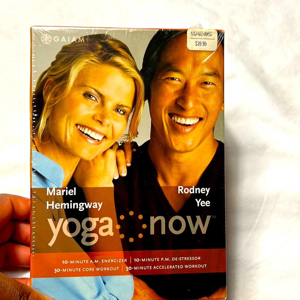 Gaiam Mariel Hemingway Rodney Yee yoga now 4 dvd new in plastic